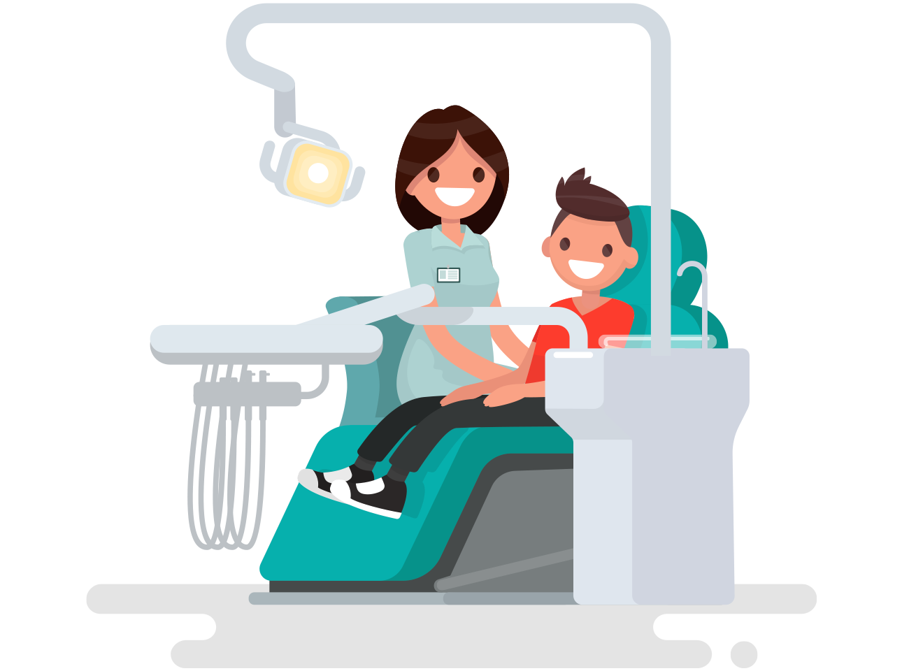 Happy Dentists and Patients